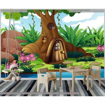 Wallpaper Tree house at forest