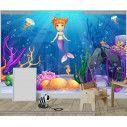 Wallpaper Mermaid in the sea