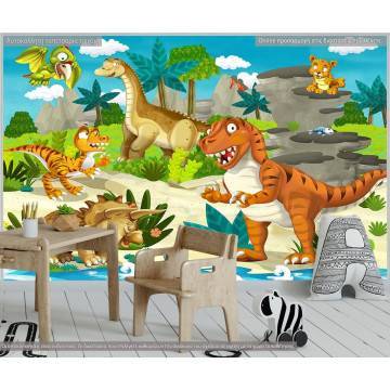 Wallpaper The dinosaur land