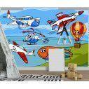 Ταπετσαρία τοίχου Funny planes and aircraft