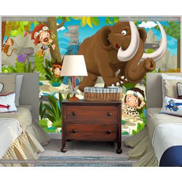 Ταπετσαρία τοίχου Stoneage scene II