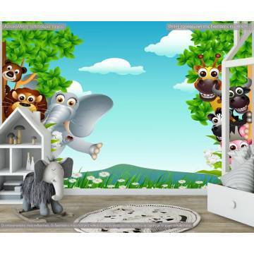 Wallpaper Happy party in the countryside