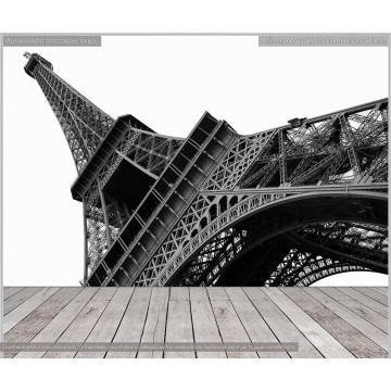 Wallpaper Eiffel tower grayscale