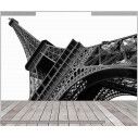 Wallpaper Eiffel tower grayscale