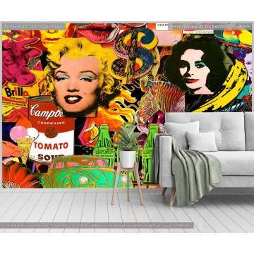 Ταπετσαρία τοίχου Pop art wallpaper