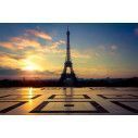 Wallpaper Eiffel Tower, sunrise