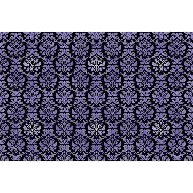 Τρισδιάστατο μοτίβο σε μαύρο - μωβ, φωτογραφική ταπετσαρία