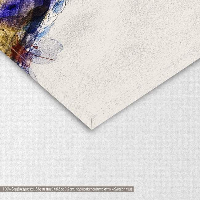 Canvas print Beautiful woman face, detail