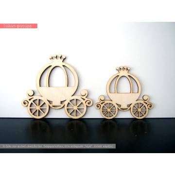 Wooden Carriage  decorative figure