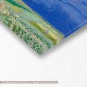 Canvas print Wheatfield under thunderclouds, van Gogh Vincent, detail