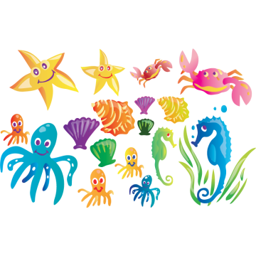 Kids wall stickers Mini Collection, Underwater World 2