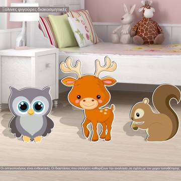 Wooden figure  Forest animals