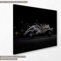 Canvas print Vintage car painting, side