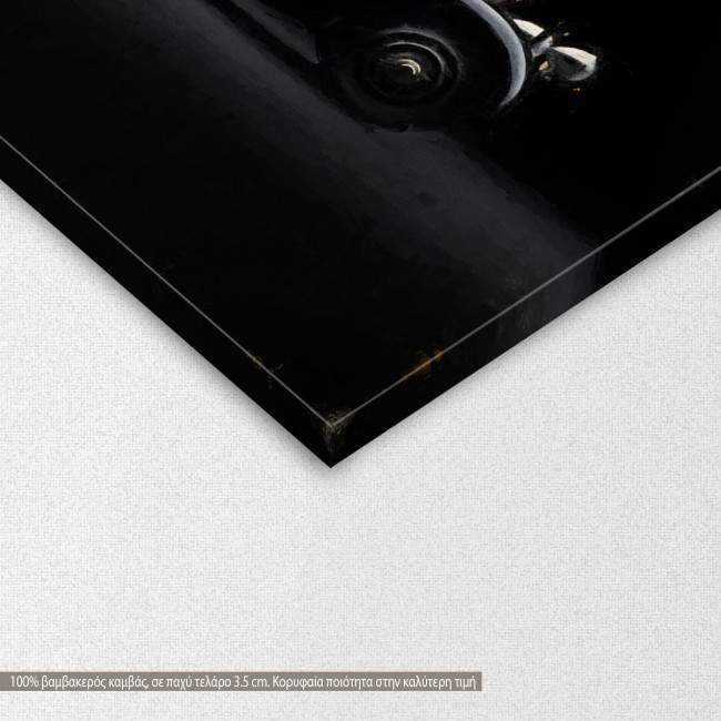 Canvas print Vintage car painting, detail