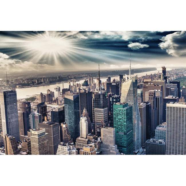 Wallpaper Aerial view  of Manhattan