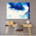 Canvas print Abstract futuristic blue and white