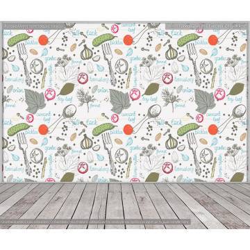 Ταπετσαρία τοίχου Για την κουζίνα, μοτίβο