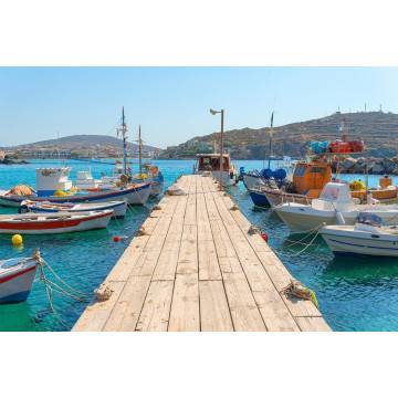 Wallpaper Syros fishing boats 2