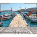 Wallpaper Syros fishing boats