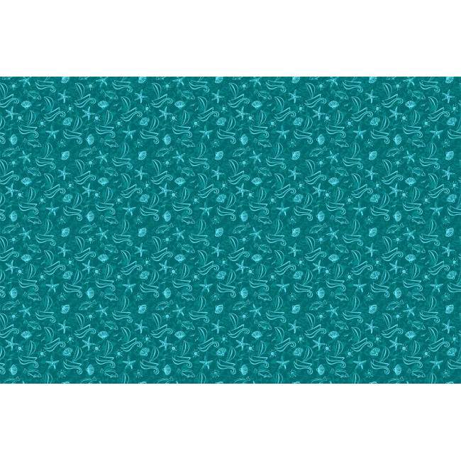 Sealife pattern, ταπετσαρία τοίχου με μοτίβo