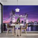 Wallpaper  London bridge in mauve