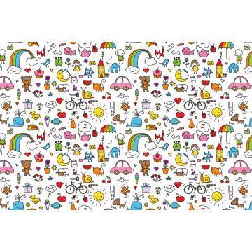 Wallpaper Kids doodle, pattern 2