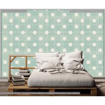 Wallpaper Green fabric pattern