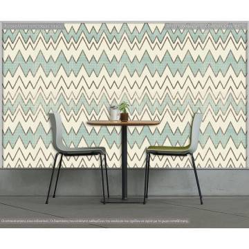 Wallpaper Green fabric pattern