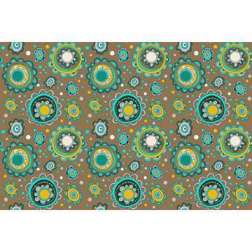 Wallpaper Flower circles, pattern 2