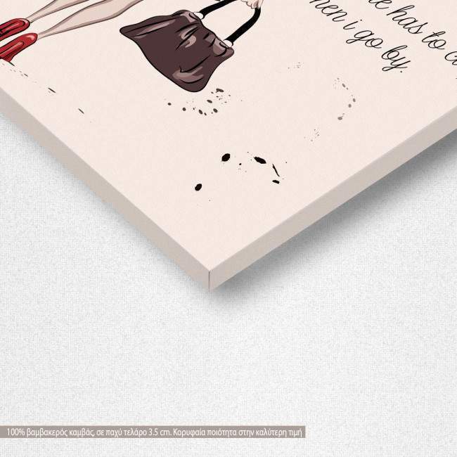 Canvas print We can't all be princesess, detail