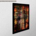 Canvas print Abstract red, yellow, black, side