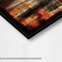 Canvas print Abstract red, yellow, black, detail