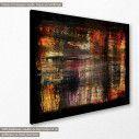 Canvas print Abstract red, yellow, black, side