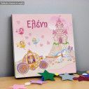 Kids canvas print Princess and magic adventure
