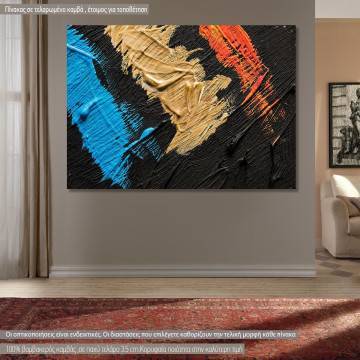 Πίνακας σε καμβά Abstract selection XL