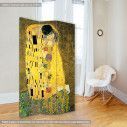The kiss, G. Klimt, πτυσσόμενο διαχωριστικό (παραβάν)