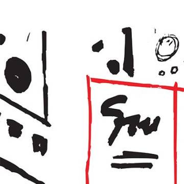 Room divider Times Square illustration 2