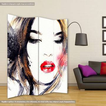 Room divider Abstract woman portrait