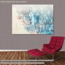 Canvas print Abstract colorful  city