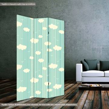 Room divider Clouds and birds
