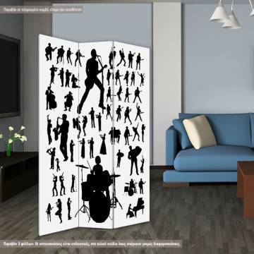 Παραβάν Music vector silhouettes 2