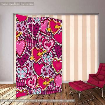 Room divider Love pattern