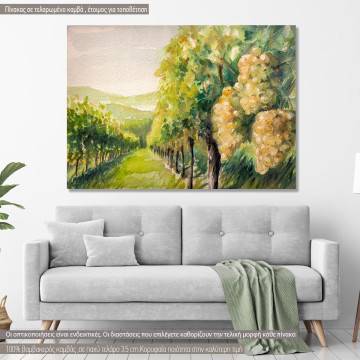Canvas print  Vineyard