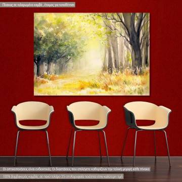 Canvas print Sunny summer forest