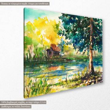 Canvas print  River tree 2