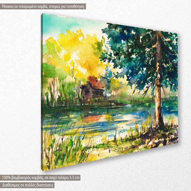 Canvas print  River tree, side