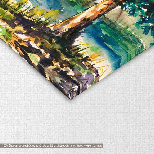 Canvas print  River tree, detail