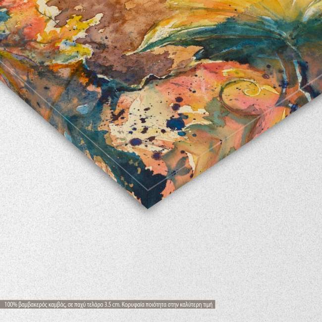 Canvas print  Tuscany Vineyard at sunset, detail