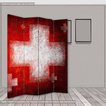 Room divider Red cross