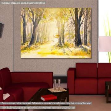 Canvas print  Sunny summer forest II